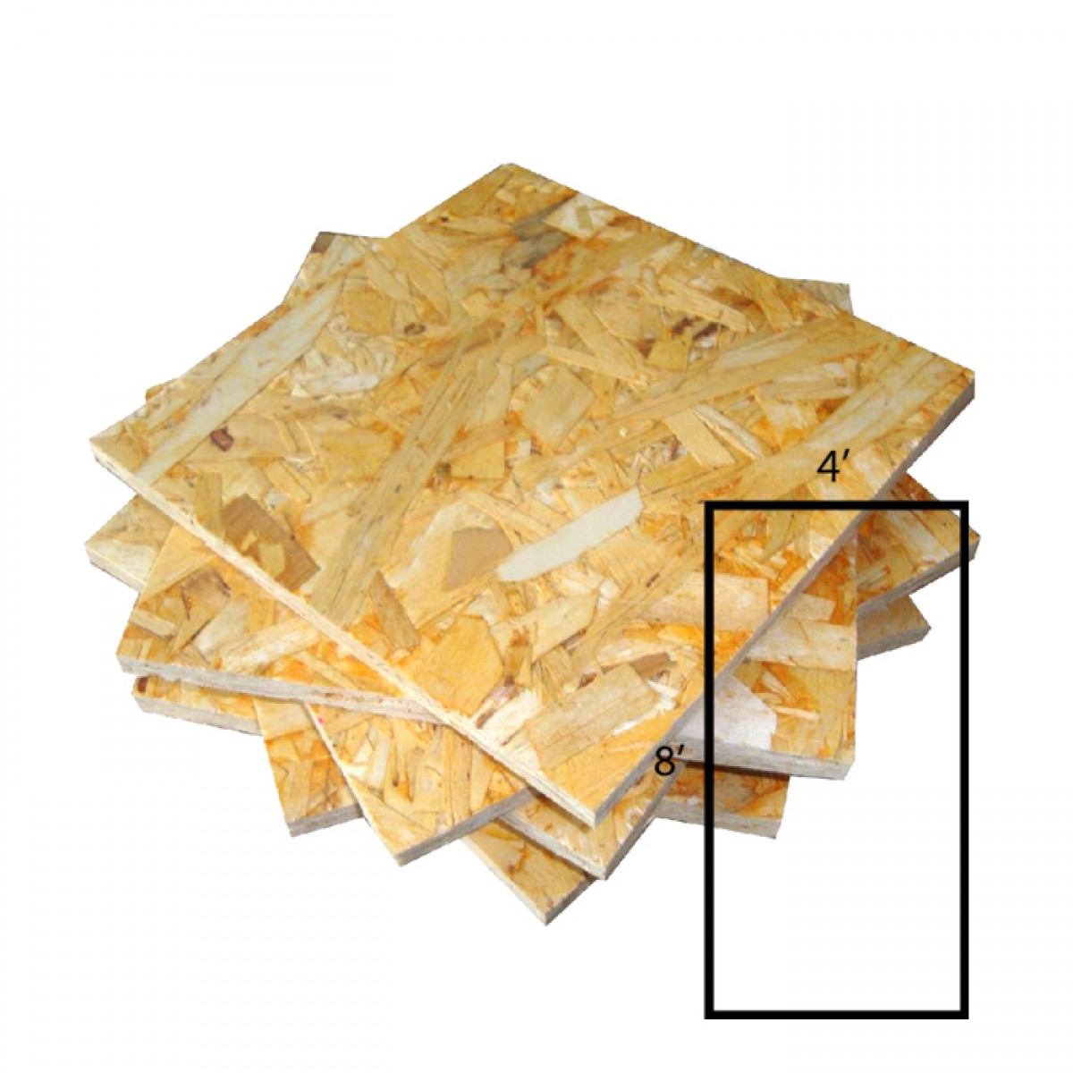 Oriented Strand Board (OSB) 9MM (T) X 4' (W) X 8' (L) "Super Finish 3"